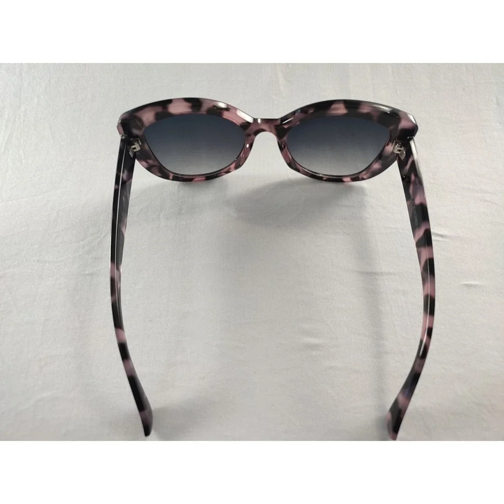 Rachel Zoe Clementine Sunglasses Women Purple Marbled‎ Tortoise Cat Eye 52mm